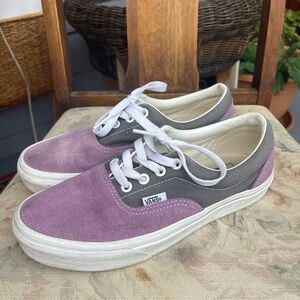 Vans Purple and Gray Athletic Shoes